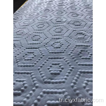 Polyester beyaz kabarcık 3d kabartma kumaş